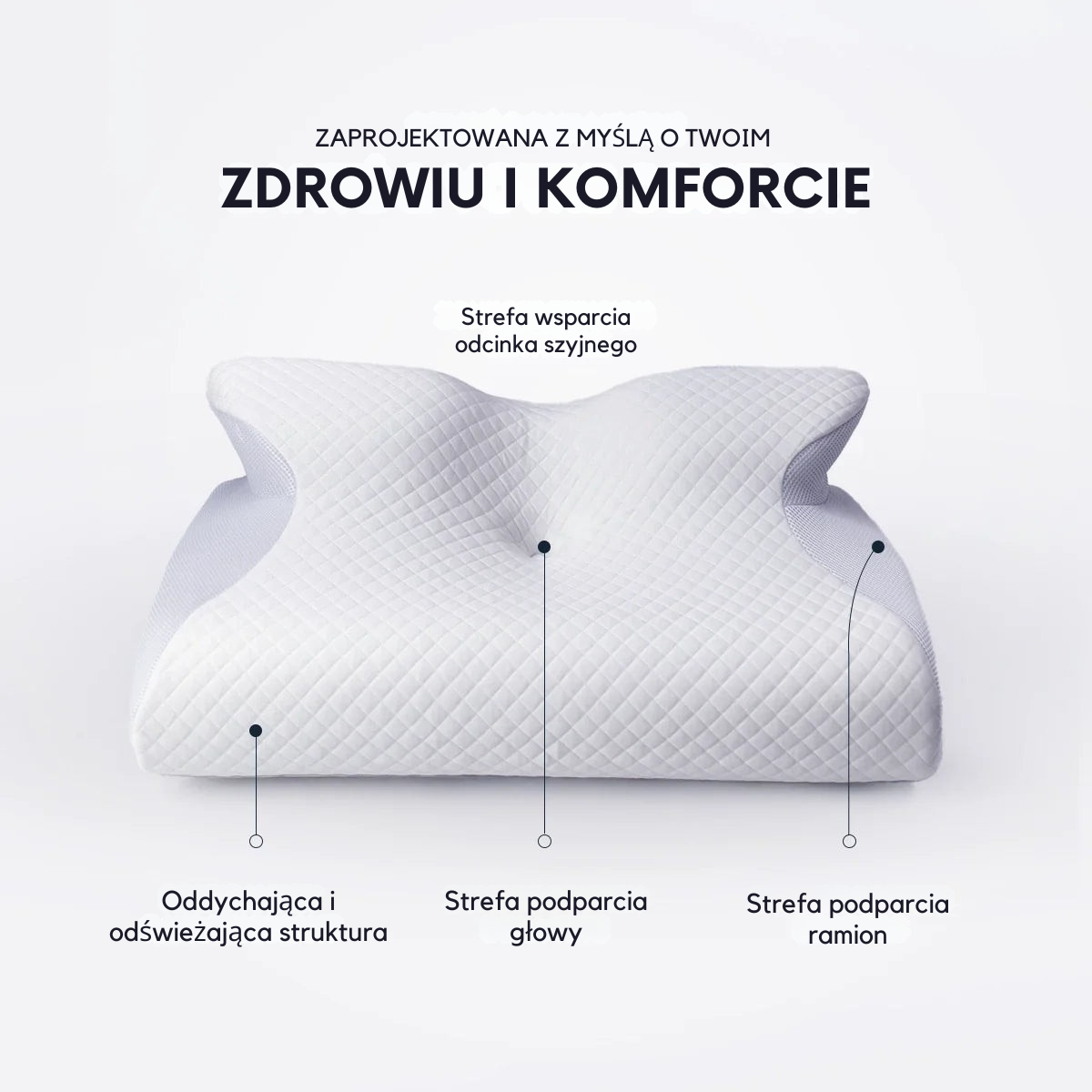 Poduszka z pianki memory KomfiSleep® | Komfitex